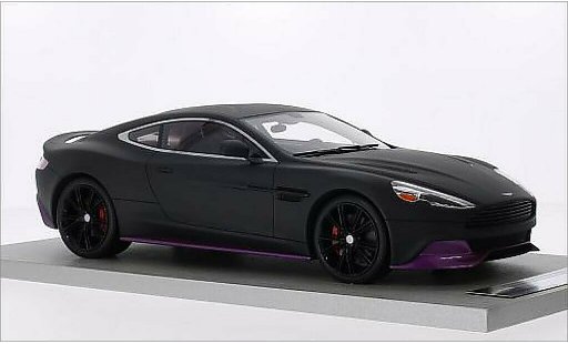 Aston Martin Vanquish coupe 1/18 Tecnomodel matt-schwarz/mettalic lila modellautos