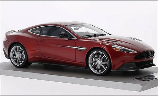 Aston Martin Vanquish coupe 1/18 Tecnomodel mettalic rot modellautos