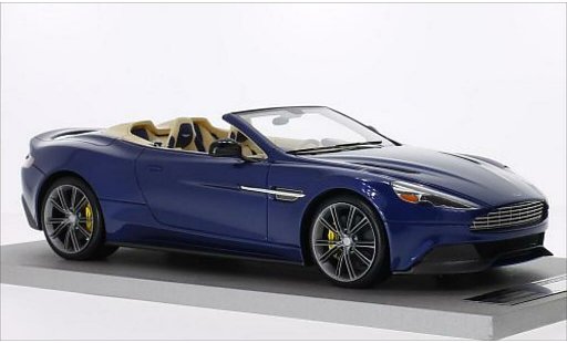 Aston Martin Vanquish volante 1/18 Tecnomodel mettalic blau modellautos