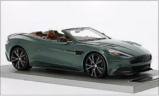 Aston Martin Vanquish volante 1/18 Tecnomodel mettalic gr&Atilde;&frac14;n/carbon modellautos