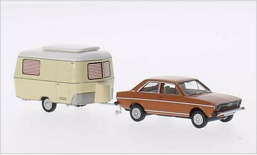 Audi 80 berline 1/87 Brekina braun modellautos