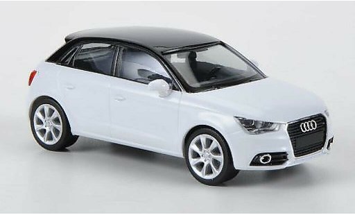 Audi A1 sportback 1/87 Herpa weiss/schwarz modellautos
