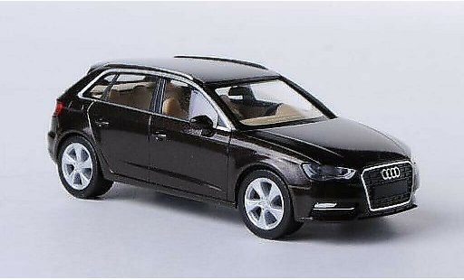 Audi A3 sportback 1/87 Herpa braun modellautos