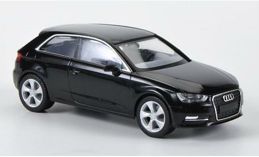 Audi A3 berline 1/87 Herpa (Typ 8V) schwarz modellautos