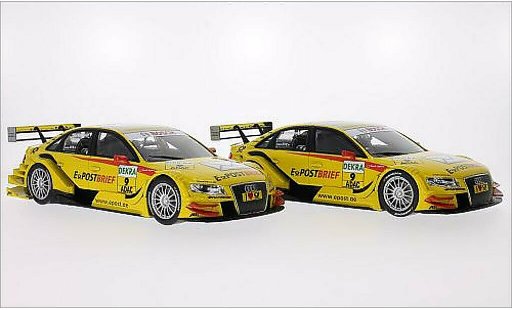 Audi A4 dtm 1/18 Norev gelb No.9 EPost Brief 2011 modellautos