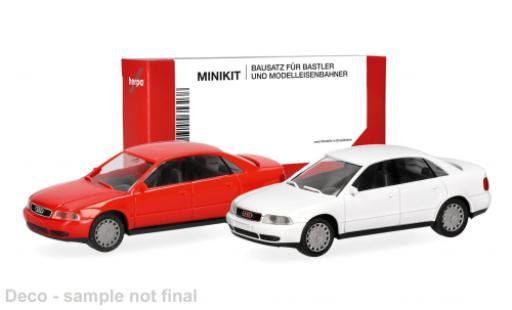 Audi A4 1/87 Herpa MiniKit rot/weiss 1:87 modellautos