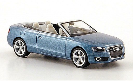 Audi A5 cabriolet 1/87 Herpa Cabrio blau 2009 modellautos