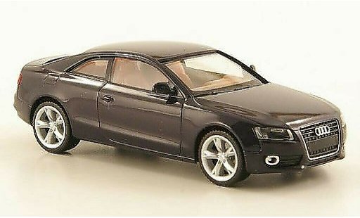 Audi A5 coupe 1/87 Herpa schwarz braunes Interieur modellautos
