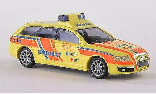 Audi A6 secours 1/87 Busch Avant ASB Notarzt - Ludwigsburg 2004 modellautos