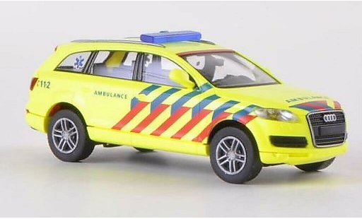 Audi Q7 secours 1/87 Wiking Ambulanz Notarzt (NL) modellautos