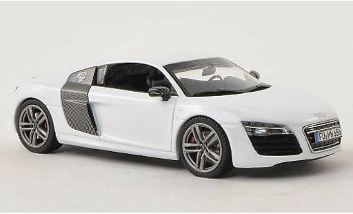 Audi R8 coupe 1/43 Schuco Facelift weiss modellautos