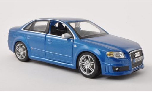 Audi RS4 berline 1/24 Burago (B7) blau modellautos