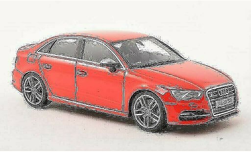 Audi S3 berline 1/43 Minichamps Limousine rot 2013 modellautos