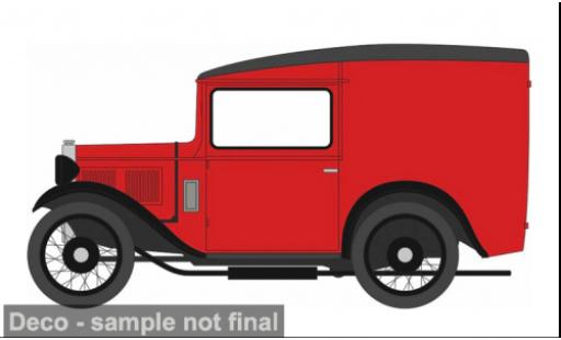Austin 7 1/76 Oxford Van rot/schwarz 1:6 modellautos