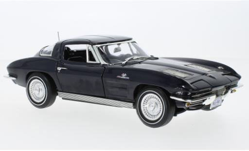 Modellautos Chevrolet Corvette 1/18 Auto World (C2) Stingray bleu foncé 1973 Chevrolet Corvette 1/18 Auto World (C2) Stingray bleu foncé 1973 modellautos