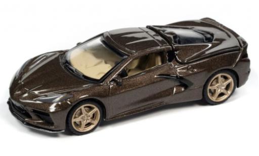 Modellautos Chevrolet Corvette 1/64 Auto World (C8) Stingray metallise brun 2020 Chevrolet Corvette 1/64 Auto World (C8) Stingray metallise brun 2020 modellautos