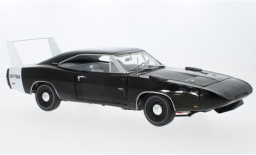 Modellautos Dodge Charger 1/18 Auto World Daytona noire/blanche 1969 Dodge Charger 1/18 Auto World Daytona noire/blanche 1969 modellautos