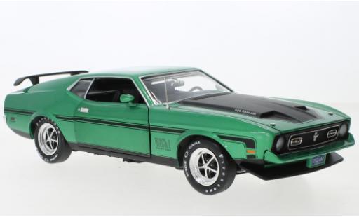 Modellautos Ford Mustang 1/18 Auto World Mach 1 metallise grün/matt-schwarz 1971 Ford Mustang 1/18 Auto World Mach 1 metallise grün/matt-schwarz 1971 modellautos