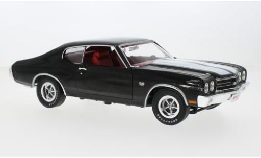 Chevrolet Chevelle 1/18 Auto World SS schwarz/weiss 1970 1:18 modellautos