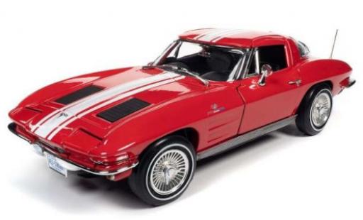 Modellautos Chevrolet Corvette 1/18 Auto World Stingray Z06 rot/weiss 1963 Chevrolet Corvette 1/18 Auto World Stingray Z06 rot/weiss 1963 modellautos