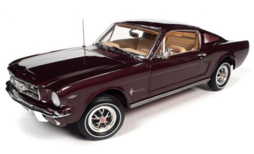 Modellautos Ford Mustang 1/18 Auto World 2+2 mettalic rot 1965 Ford Mustang 1/18 Auto World 2+2 mettalic rot 1965 modellautos