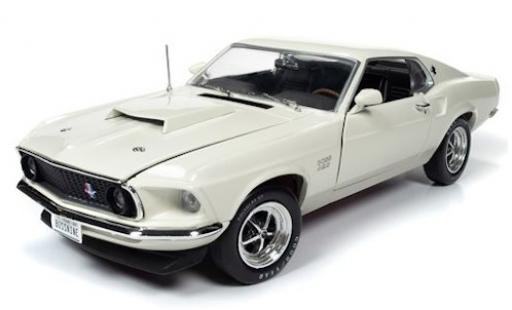 Modellautos Ford Mustang 1/18 Auto World Boss 429 weiss 1969 Ford Mustang 1/18 Auto World Boss 429 weiss 1969 modellautos