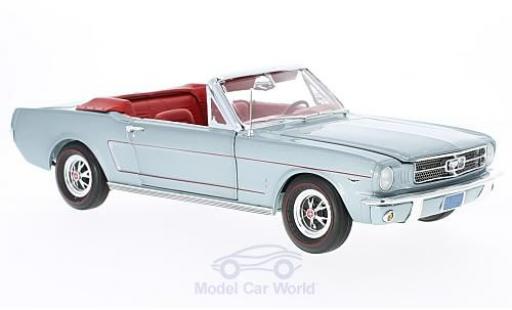 Modellautos Ford Mustang 1/18 Auto World Cabrio mettalic grau 1965 ohne Vitrine Ford Mustang 1/18 Auto World Cabrio mettalic grau 1965 ohne Vitrine modellautos