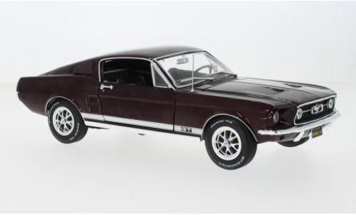 Ford Mustang 1/18 Auto World GT 2+2 metallise rot 1967 1:18 modellautos