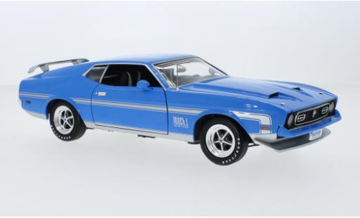 Ford Mustang 1/18 Auto World Mach 1 blau 1972 1:18 modellautos