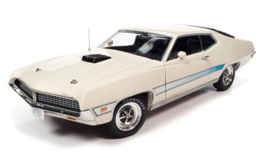 Modellautos Ford Torino 1/18 Auto World weiss/Dekor 1971 Ford Torino 1/18 Auto World weiss/Dekor 1971 modellautos
