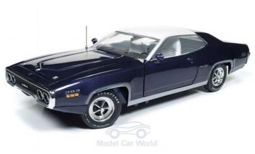 Modellautos Plymouth Satellite 1/18 Auto World Sebring Plus mettalic lila/weiss 1971 Plymouth Satellite 1/18 Auto World Sebring Plus mettalic lila/weiss 1971 modellautos