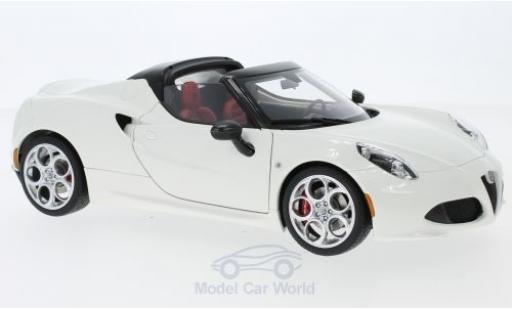 Modellautos Alfa Romeo 4C 1/18 AUTOart Spider weiss 2015 Alfa Romeo 4C 1/18 AUTOart Spider weiss 2015 modellautos