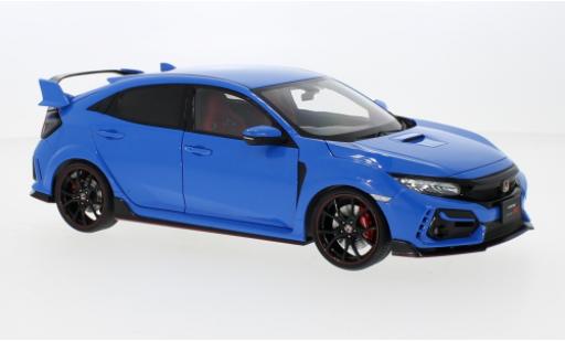 Modellautos Honda Civic 1/18 AUTOart Type R (FK8) bleu clair RHD 2021 Honda Civic 1/18 AUTOart Type R (FK8) bleu clair RHD 2021 modellautos