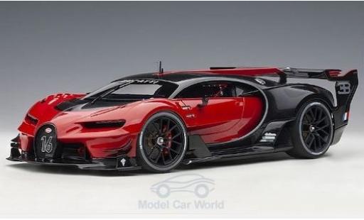 Bugatti Vision 1/18 AUTOart GT rot/schwarz 2015 modellautos