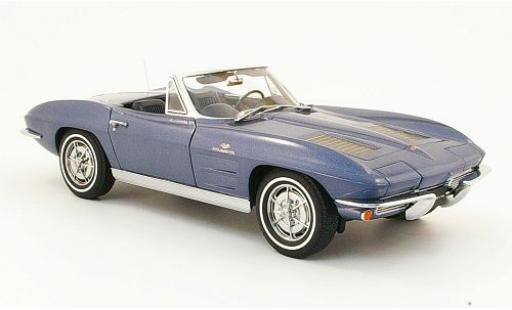 Modellautos Chevrolet Corvette 1/18 AUTOart Cabrio mettalic blau 1963 Chevrolet Corvette 1/18 AUTOart Cabrio mettalic blau 1963 modellautos