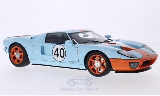 Ford GT 1/18 AUTOart blau/orange 2004 modellautos