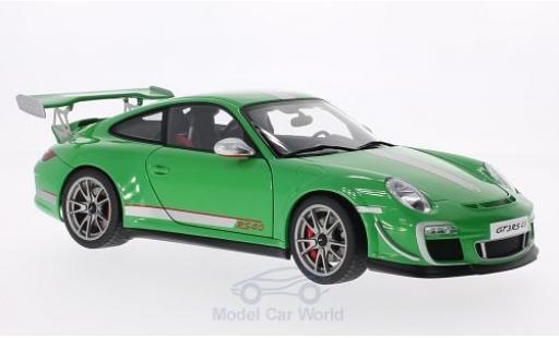 Porsche 997 GT3 RS 1/18 AUTOart 911 () GT3 RS 4.0 grün/silber 2011 modellautos