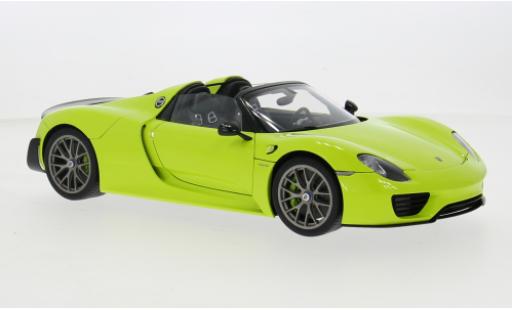 Modellautos Porsche 918 1/18 AUTOart Spyder Weissach Package grün 1:18 Porsche 918 1/18 AUTOart Spyder Weissach Package grün 1:18 modellautos