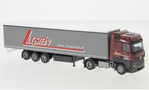 Modellautos Mercedes Actros 1/87 AWM 2 Big./Aerop. Lugstein Gardinenplanensattelzug Mercedes Actros 1/87 AWM 2 Big./Aerop. Lugstein Gardinenplanensattelzug modellautos