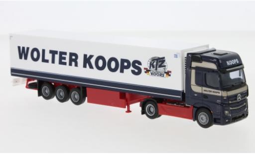 Modellautos Mercedes Actros 1/87 AWM 5 GigaSpace/Aerop. Wolter Koops (NL) Remorque de boîte de réfrigération Mercedes Actros 1/87 AWM 5 GigaSpace/Aerop. Wolter Koops (NL) Remorque de boîte de réfrigération modellautos