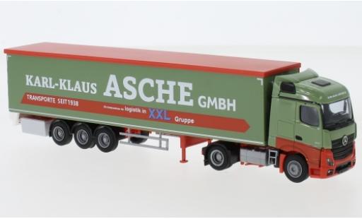Modellautos Mercedes Actros 1/87 AWM 5 StreamSpace/Aerop. Karl-Klaus Asche GmbH Schubbodensattelzug Mercedes Actros 1/87 AWM 5 StreamSpace/Aerop. Karl-Klaus Asche GmbH Schubbodensattelzug modellautos