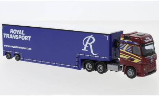 Modellautos Mercedes Actros 1/87 AWM 2 Giga. / Aerop. Royal Transport Tiefbett-SZ Mercedes Actros 1/87 AWM 2 Giga. / Aerop. Royal Transport Tiefbett-SZ modellautos