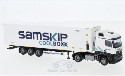 Modellautos Mercedes Actros 1/87 AWM 2 Stream. / Aerop. Samskip 45 Kühl-Co.-SZ Mercedes Actros 1/87 AWM 2 Stream. / Aerop. Samskip 45 Kühl-Co.-SZ modellautos
