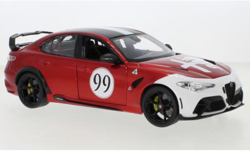 Modellautos Alfa Romeo Giulia 1/18 Burago GTAm metallise rot/weiss 2020 Alfa Romeo Giulia 1/18 Burago GTAm metallise rot/weiss 2020 modellautos