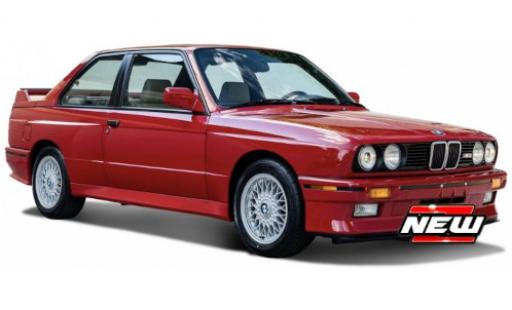 Bmw M3 1/24 Burago (E30) rot 1988 modellautos