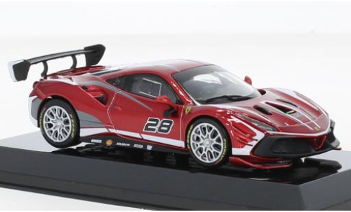 Modellautos Ferrari 488 1/43 Burago Challenge Evo No.28 2020 Ferrari 488 1/43 Burago Challenge Evo No.28 2020 modellautos