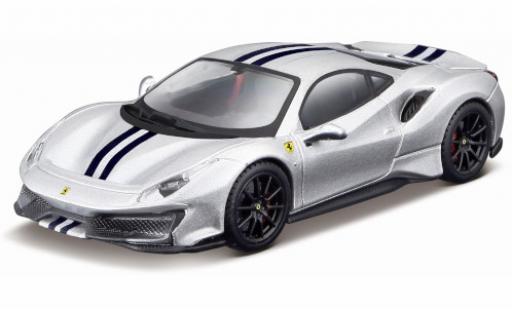 Modellautos Ferrari 488 1/43 Burago Pista d/bleu foncé 2018 Ferrari 488 1/43 Burago Pista d/bleu foncé 2018 modellautos