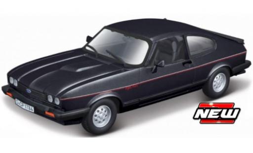 Ford Capri 1/24 Burago MK III schwarz/Dekor 1973 modellautos