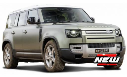 Land Rover Defender 1/24 Burago 110 metallise grün/weiss modellautos