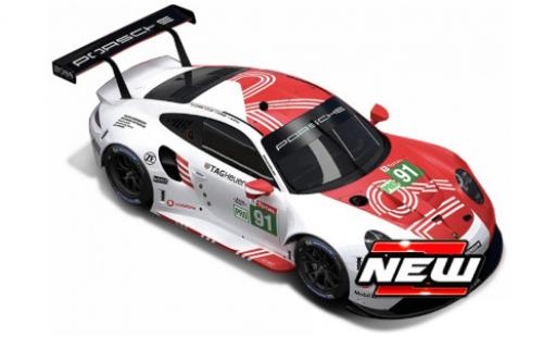 Porsche 992 RSR 1/24 Burago 911 -19 No.91 GT Team 2020 modellautos